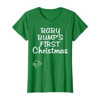 Baby Bump first Christmas Green