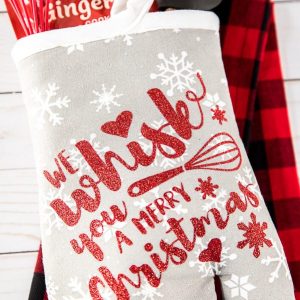 Whisk Merry Christmas Glove