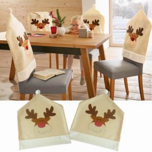 Happy Reindeer Chair Cover